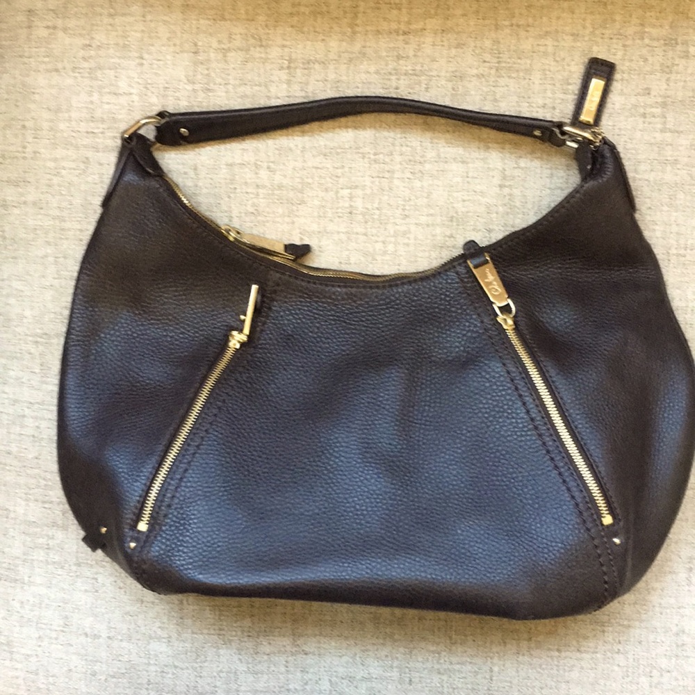 Cole Haan black leather tote bag